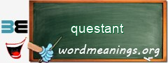 WordMeaning blackboard for questant